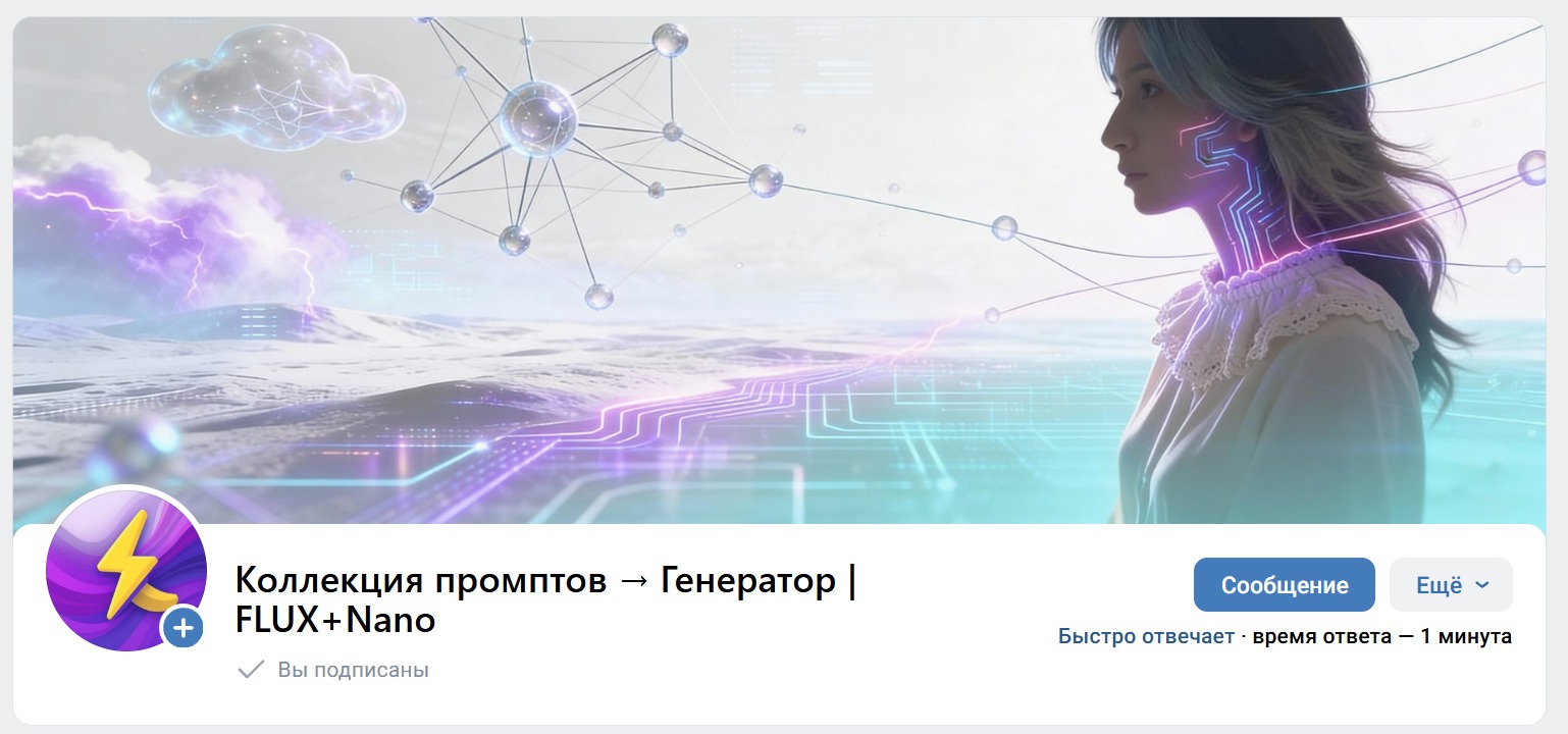 FLUX + Nano = Banana в VK